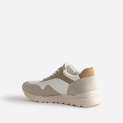 Tennis TEXTO Blanche, Beige Et Camel -Caprices Chaussures Boutique WWWERM 10384320231 3