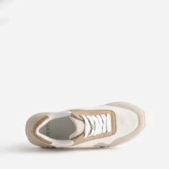 Tennis TEXTO Blanche, Beige Et Camel -Caprices Chaussures Boutique WWWERM 10384320231 4