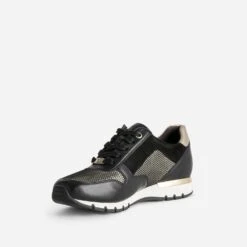 Tennis CAPRICE Noire Et Dorée -Caprices Chaussures Boutique WWWERM 10384320242 2