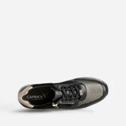 Tennis CAPRICE Noire Et Dorée -Caprices Chaussures Boutique WWWERM 10384320242 4