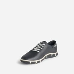 Tennis TBS Bleu Marine En Cuir à Semelle Bicolore -Caprices Chaussures Boutique WWWERM 10384320324 2