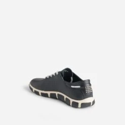 Tennis TBS Bleu Marine En Cuir à Semelle Bicolore -Caprices Chaussures Boutique WWWERM 10384320324 3