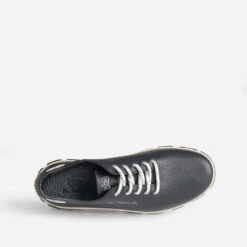 Tennis TBS Bleu Marine En Cuir à Semelle Bicolore -Caprices Chaussures Boutique WWWERM 10384320324 4