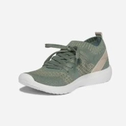 Tennis-chaussette Verte Et Dorée Tricotée éco-conçue -Caprices Chaussures Boutique WWWERM 10384320701 2