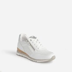 Tennis MARCO TOZZI Blanc Et Argenté -Caprices Chaussures Boutique WWWERM 10384320745 1