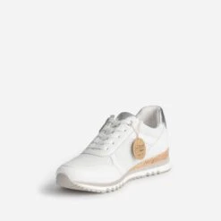 Tennis MARCO TOZZI Blanc Et Argenté -Caprices Chaussures Boutique WWWERM 10384320745 2