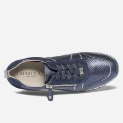 Tennis CAPRICE Bleu Marine Métallisé Perforé -Caprices Chaussures Boutique WWWERM 10384320774 4
