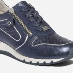 Tennis CAPRICE Bleu Marine Métallisé Perforé -Caprices Chaussures Boutique WWWERM 10384320774 5