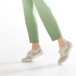 Tennis-chaussette Beige Et Doré Tricotée éco-conçue -Caprices Chaussures Boutique WWWERM 10384320782 10