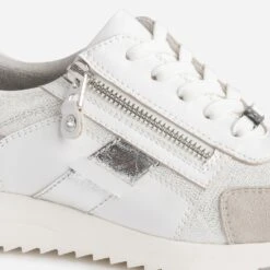 Tennis CAPRICE Blanche, Grise Et Argent -Caprices Chaussures Boutique WWWERM 10384320850 5