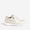 Tennis Beige Doré Perforée -Caprices Chaussures Boutique WWWERM 10384320855 0