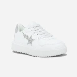 Tennis KAPORAL Blanche à étoile Pailletée Argent 9 Tennis KAPORAL Blanche à étoile Pailletée Argent -Caprices Chaussures Boutique WWWERM 10384320956 1
