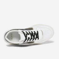 Tennis TEXTO Blanche, Kaki, Noire Et Dorée 12 Tennis TEXTO Blanche, Kaki, Noire Et Dorée -Caprices Chaussures Boutique WWWERM 10384320969 4