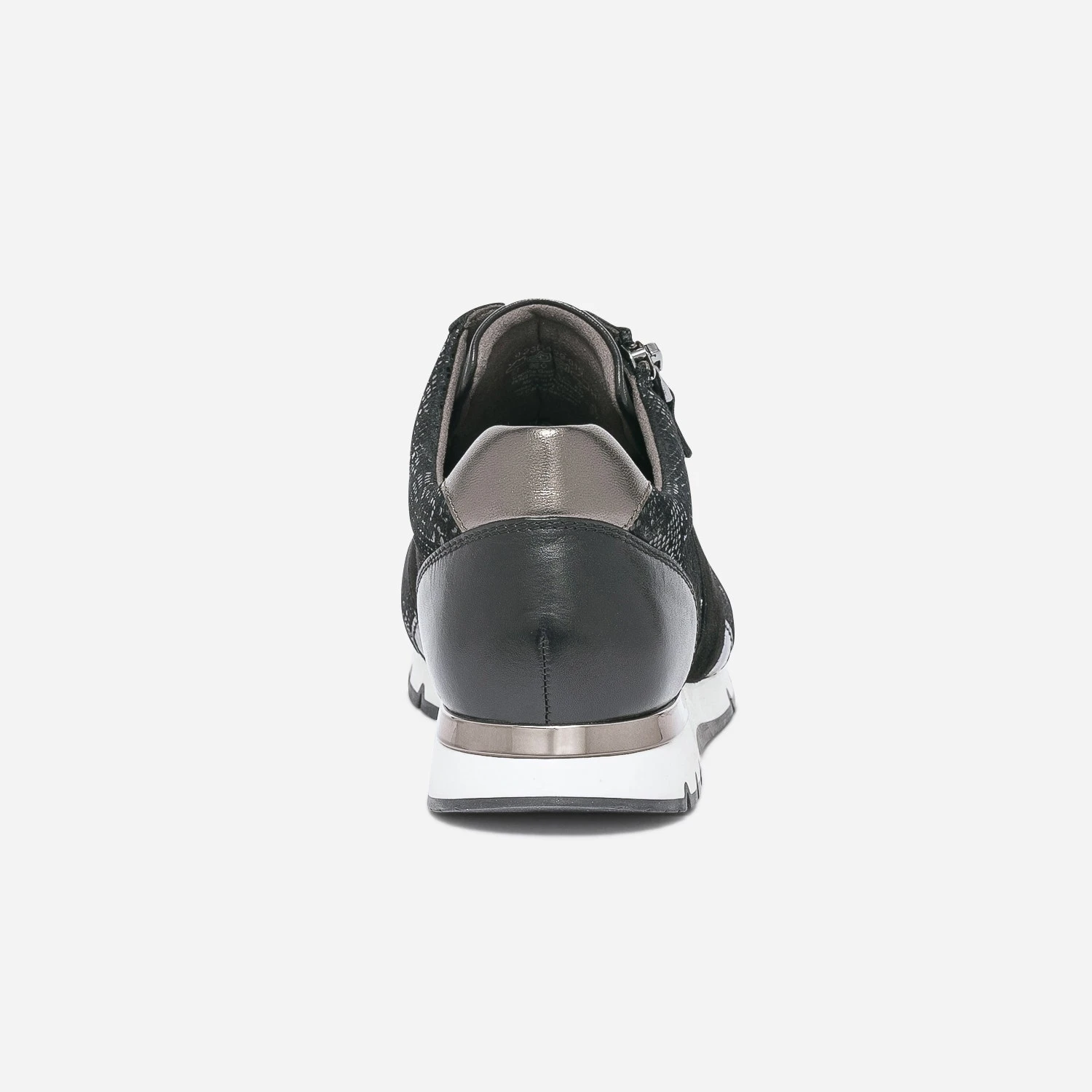 Tennis CAPRICE Noire Et Effet Python En Cuir 6 Tennis CAPRICE Noire Et Effet Python En Cuir – Image 4