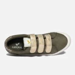 Tennis KAPORAL Kaki à Scratchs Dorés 12 Tennis KAPORAL Kaki à Scratchs Dorés -Caprices Chaussures Boutique WWWERM 10384320983 4