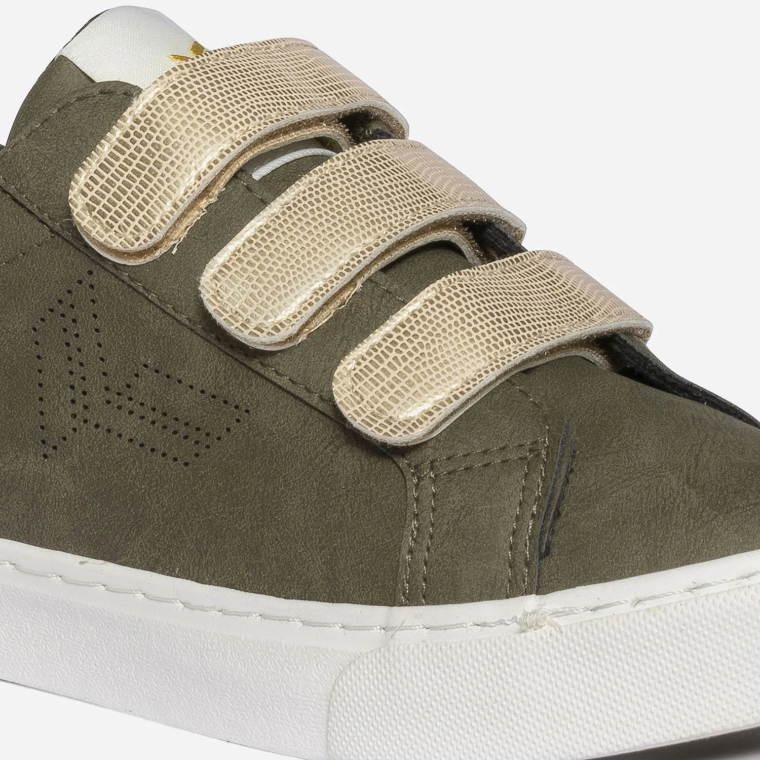 Tennis KAPORAL Kaki à Scratchs Dorés 8 Tennis KAPORAL Kaki à Scratchs Dorés – Image 6