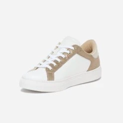 Tennis TEXTO Blanche, Beige Et Dorée -Caprices Chaussures Boutique WWWERM 10384320988 2
