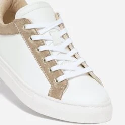 Tennis TEXTO Blanche, Beige Et Dorée -Caprices Chaussures Boutique WWWERM 10384320988 5