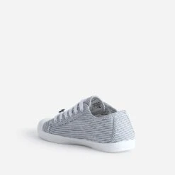 Tennis LE TEMPS DES CERISES Blanche Rayée Marine -Caprices Chaussures Boutique WWWERM 10384330100 3