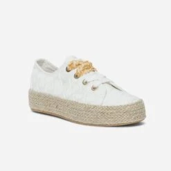 Tennis Blanche En Dentelle à Lacet-ruban -Caprices Chaussures Boutique WWWERM 10384330172 1