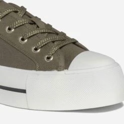 Tennis TEXTO Kaki à Semelle Plateforme éco-conçue -Caprices Chaussures Boutique WWWERM 10384330189 5