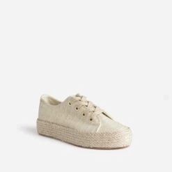 Tennis Dorée En Toile Brodée 12 Tennis Dorée En Toile Brodée -Caprices Chaussures Boutique WWWERM 10384330194 1