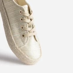 Tennis Dorée En Toile Brodée 16 Tennis Dorée En Toile Brodée -Caprices Chaussures Boutique WWWERM 10384330194 5