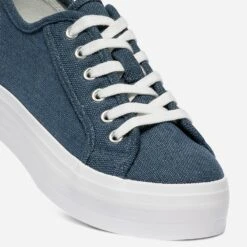 Tennis TEXTO Bleue En Toile à Semelle épaisse 15 Tennis TEXTO Bleue En Toile à Semelle épaisse -Caprices Chaussures Boutique WWWERM 10384330195 5