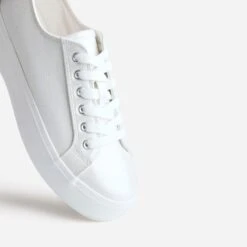 Tennis TEXTO Blanc Irisé Embossée Effet Python -Caprices Chaussures Boutique WWWERM 10384330196 5