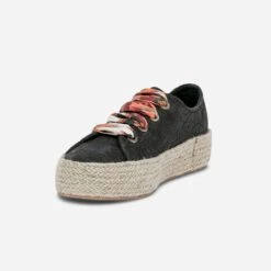 Tennis Noire à Lacet-ruban -Caprices Chaussures Boutique WWWERM 10384330200 3