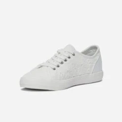 Tennis Blanche En Toile Façon Broderie Anglaise -Caprices Chaussures Boutique WWWERM 10384330201 2