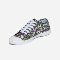 Tennis LE TEMPS DES CERISES Bleu Marine En Toile Imprimée Fleurs -Caprices Chaussures Boutique WWWERM 10384330203 2