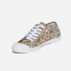 Tennis LE TEMPS DES CERISES Blanche Imprimée Fleurs Colorées -Caprices Chaussures Boutique WWWERM 10384330205 2