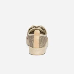 Tennis Marron En Toile Pailletée à Plateforme Corde -Caprices Chaussures Boutique WWWERM 10384330210 3