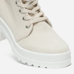 Basket TEXTO écrue En Toile à Plateforme Crantée -Caprices Chaussures Boutique WWWERM 10384330215 5