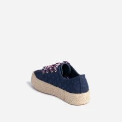 Tennis Marine Brodée Dentelle éco-conçue -Caprices Chaussures Boutique WWWERM 10384330216 4