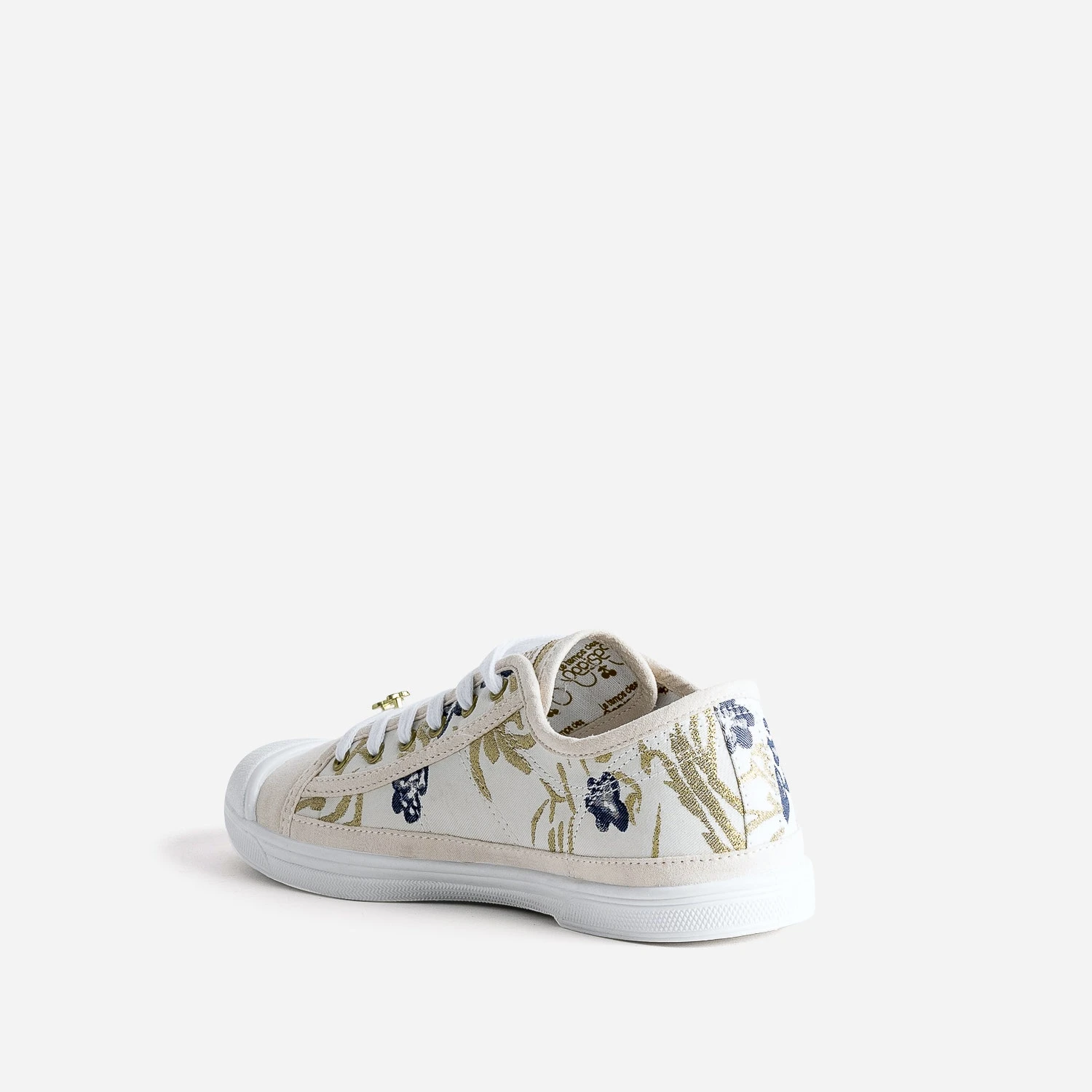 Tennis LE TEMPS DES CERISES Beige Broderies Or 6 Tennis LE TEMPS DES CERISES Beige Broderies Or – Image 4