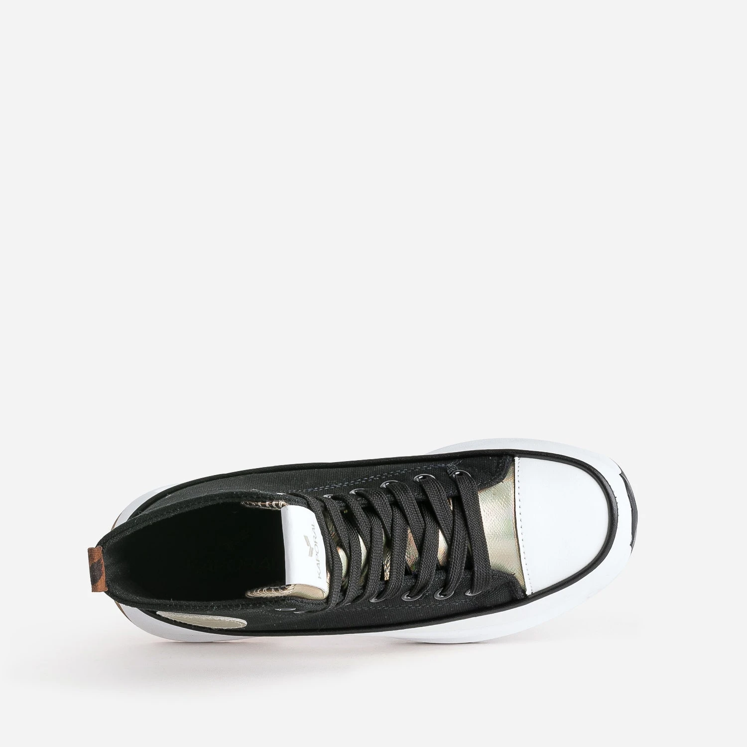 Basket KAPORAL Noire à Plateforme 7 Basket KAPORAL Noire à Plateforme – Image 5