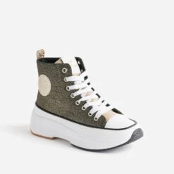 Basket KAPORAL Noire Dorée à Plateforme -Caprices Chaussures Boutique WWWERM 10384330231 1