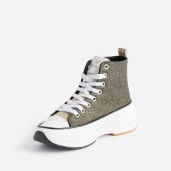 Basket KAPORAL Noire Dorée à Plateforme -Caprices Chaussures Boutique WWWERM 10384330231 2