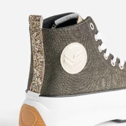 Basket KAPORAL Noire Dorée à Plateforme -Caprices Chaussures Boutique WWWERM 10384330231 5