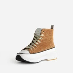 Basket KAPORAL Camel Velours à Plateforme 10 Basket KAPORAL Camel Velours à Plateforme -Caprices Chaussures Boutique WWWERM 10384330234 2