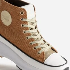 Basket KAPORAL Camel Velours à Plateforme 13 Basket KAPORAL Camel Velours à Plateforme -Caprices Chaussures Boutique WWWERM 10384330234 5