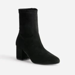 Boots Noir En Textile Suédé -Caprices Chaussures Boutique WWWERM 10385230141 1