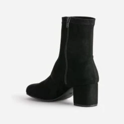 Boots Noir En Textile Suédé -Caprices Chaussures Boutique WWWERM 10385230141 3