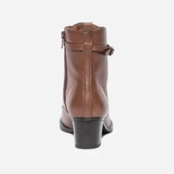 Bottine à Talon ERAM FLEX Cognac En Cuir -Caprices Chaussures Boutique WWWERM 10385230178 3
