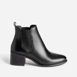 Chelsea Boots Noir En Cuir