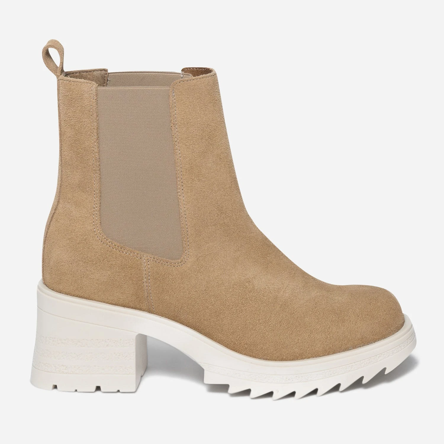 Boots Beige TEXTO En Croûte De Cuir 3 Boots Beige TEXTO En Croûte De Cuir