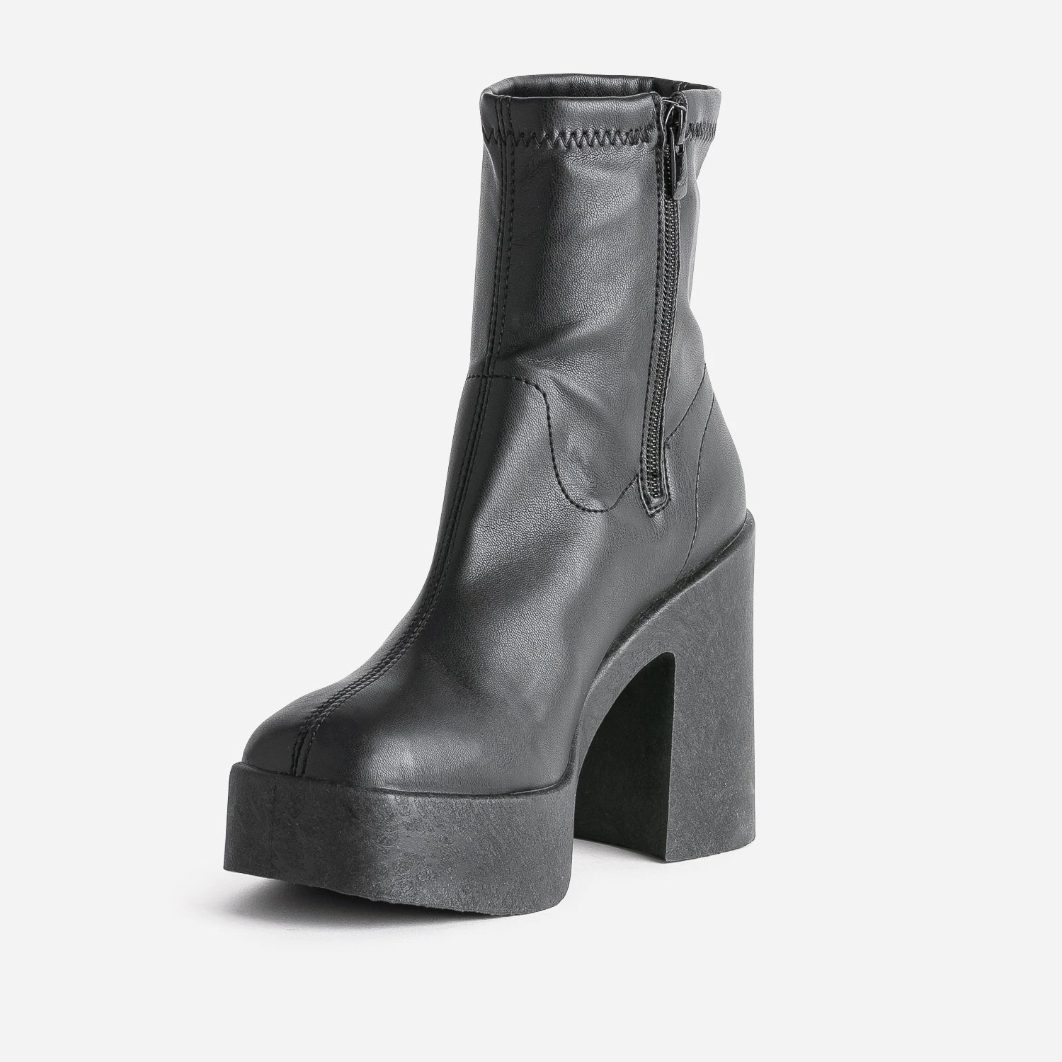 Boots TEXTO Noir à Plateforme 5 Boots TEXTO Noir à Plateforme – Image 3