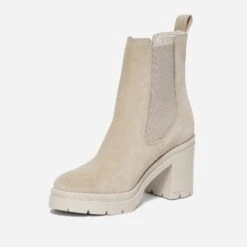 Chelsea Boots TEXTO Beige éco-conçu En Cuir Velours -Caprices Chaussures Boutique WWWERM 10385240164 2